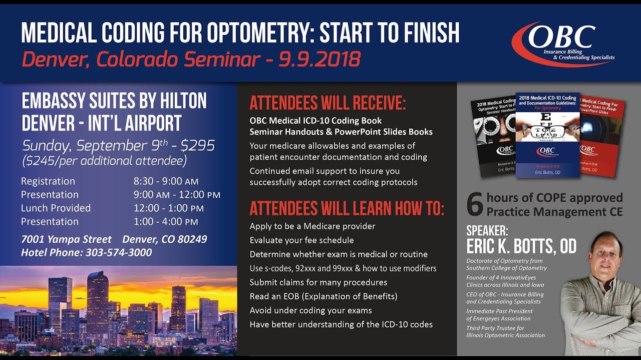 Denver CO Full Length Medical Coding For Optometry Start To Denver co full length medical coding for optometry start to