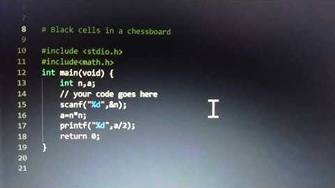 Black cell in a chessboard codechef solution.