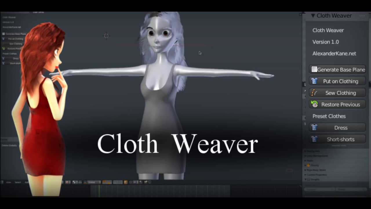 Cloth Weaver 1.0 - Blender Addon (Tutorial) Cloth Weaver 1.0 - Blender Addon (Tutorial) #1