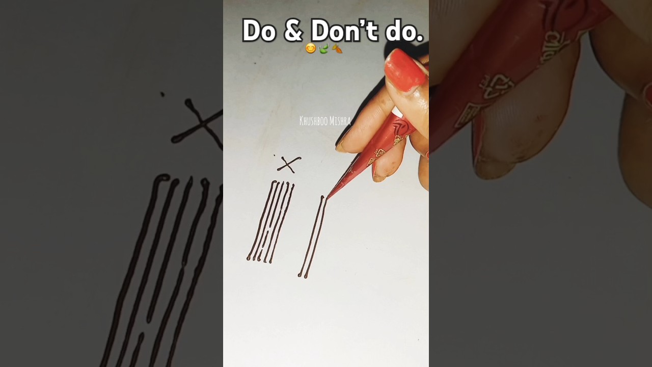 Basic initial element ✨️ line.. Do & Don't do tutorial 