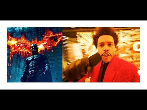 The Dark Knight and The Weeknd Super Bowl Halftime Show