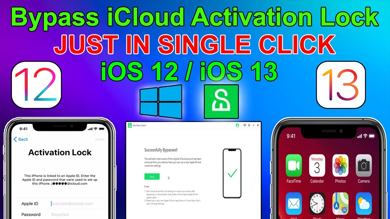 Bypass iCloud Activation Lock on Windows For iPhone/iPad/iPod For iOS12/iOS13 iOS-12.4.8/13.6/13