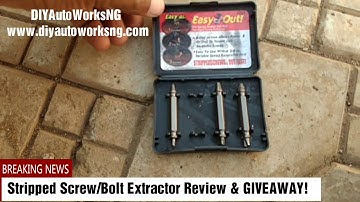 How to remove stripped screws easily: Broken Screw Extractor Set Review
