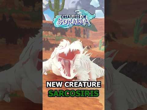 Thumbnail for ALBINO ALLIGATOR SARCOSIRIS ๐ Creatures of Sonaria #shorts