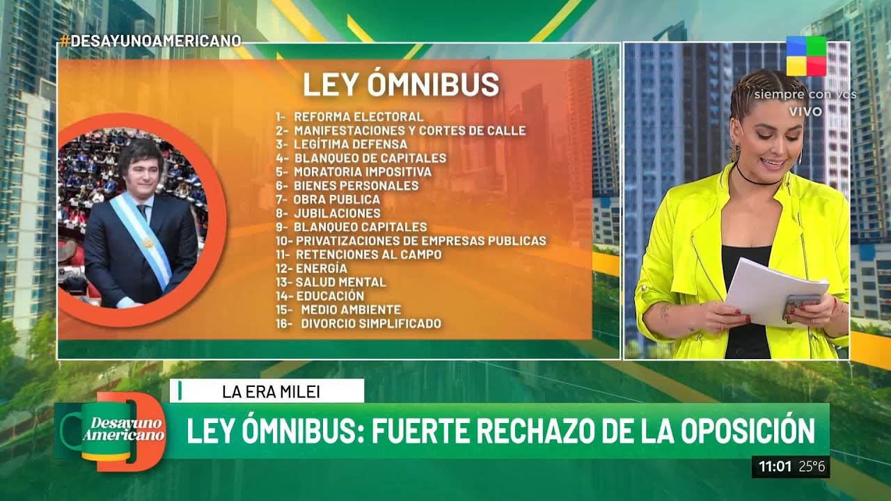 Los puntos principales de la Ley ómnibus que Milei envió al Congreso ...