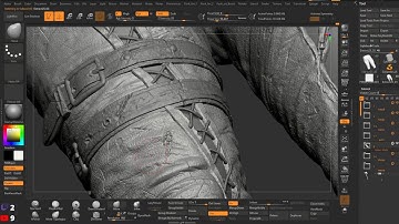 Baldur`s Gate 3: Karlach Sculpting in Zbrush II Collectibles  II Part-9- Straps cleanup & detailing