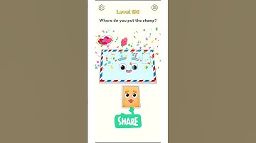 DOP 2 Gameplay Level 196 Where Do You Put The Stamp Shorts Delete One Part Solution and Answer