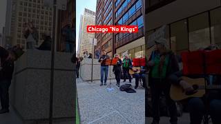 Live Band Ignites As No Kings Protest Passby in Chicago 🇺🇸🔥