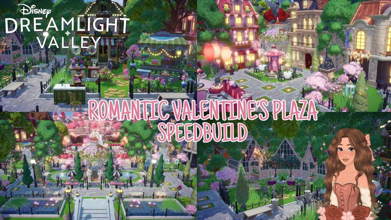 💖🌷ROMANTIC VALENTINE'S PLAZA | DISNEY DREAMLIGHT VALLEY | DELUXE SPRINGTIME VALLEY BUNDLE | UPDATE🌷💖