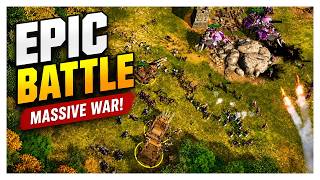 This Battle Was CRAZY On This Strip of Land Map! | War Selection 8v8