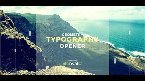 After Effects Template: Geometry Typography Opener