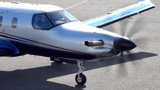 Rare Huge 7 Blade Prop Pilatus PC-12 NGX | Landing at Nancy Essey Airport #aviation #engineering