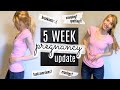 5 WEEK PREGNANCY UPDATE | Symptoms, Cramping, Spotting, Belly Shot | First Pregnancy (Baby #1)