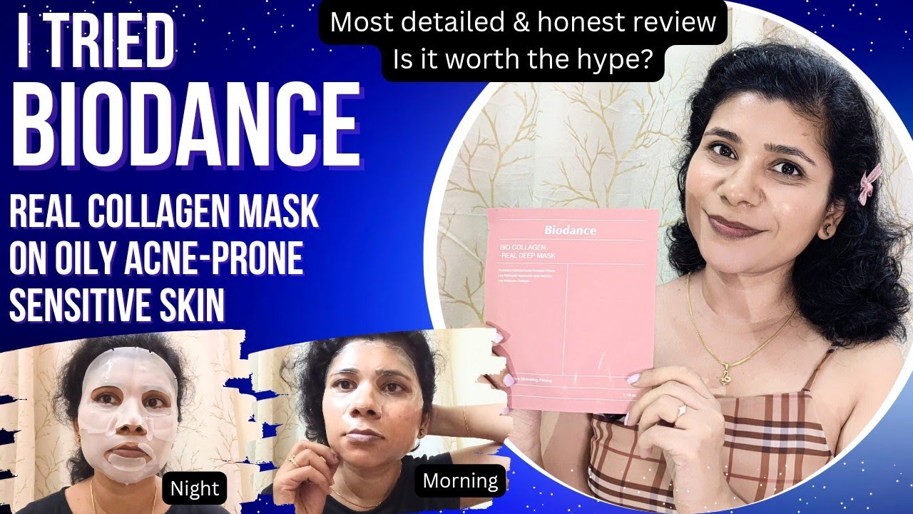 Biodance real collagen mask review | After 2 days effects, acne effect, sensitive skin effects