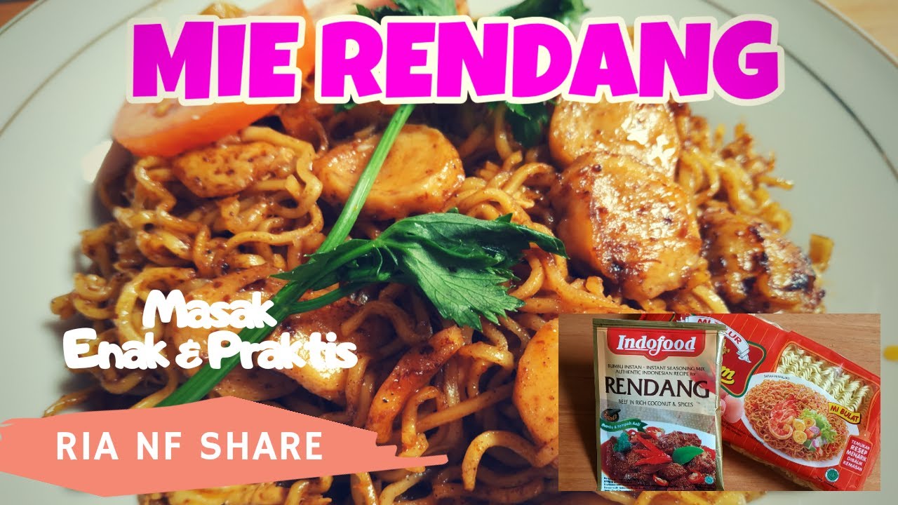 Resep Mie Goreng Rendang Instan!! (MASAK ENAK & PRAKTIS) - YouTube