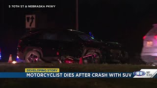 Motorcyclist killed in crash with SUV in southeast Lincoln