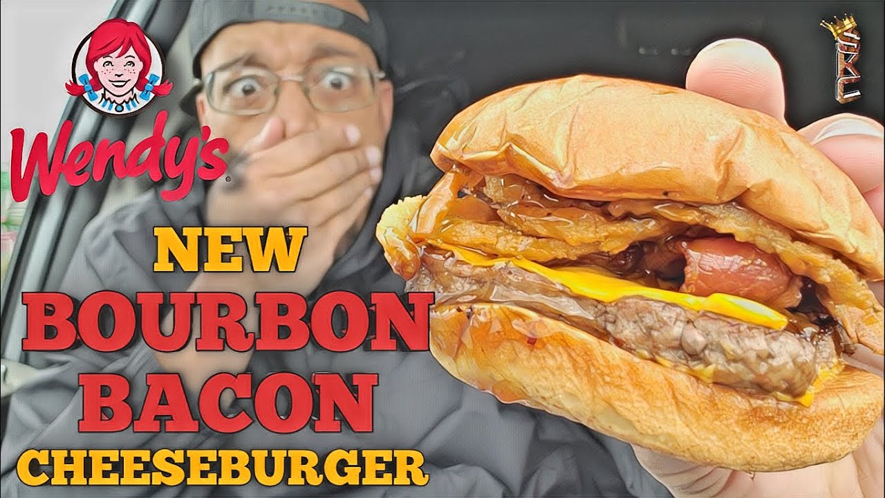 WENDY'S NEW BOURBON BACON CHEESEBURGER YouTube
