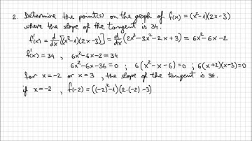2.1. Derivative of a Polynomial Function - Example2 - Part2