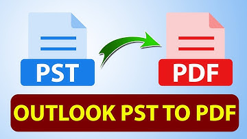 How to convert Outlook emails to PDF | Export outlook Pst to Pdf | Save Outlook emails as PDF
