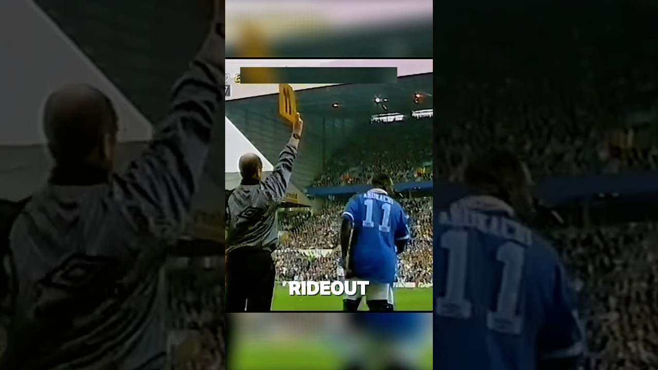 Daniel Amokachi tricks the referee and becomes the hero of the match #football #ronaldo #messi