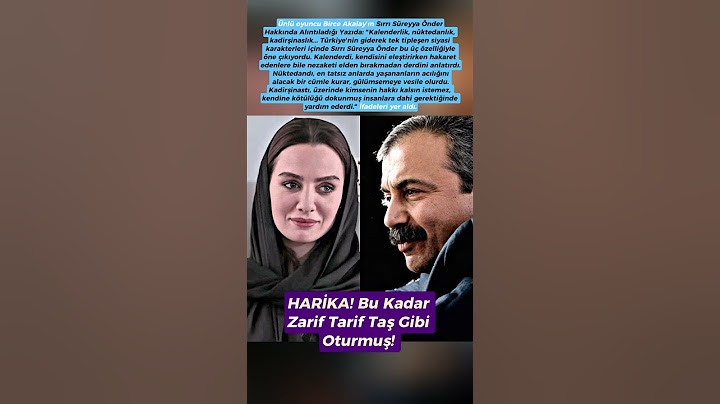 Birce Akalay’dan Sırrı Süreyya Önder’e Anlamlı Veda: “Kalenderdi, Nüktedandı, Kadirşinastı”