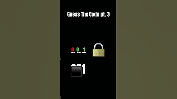 Guess The Code pt. 3!!!