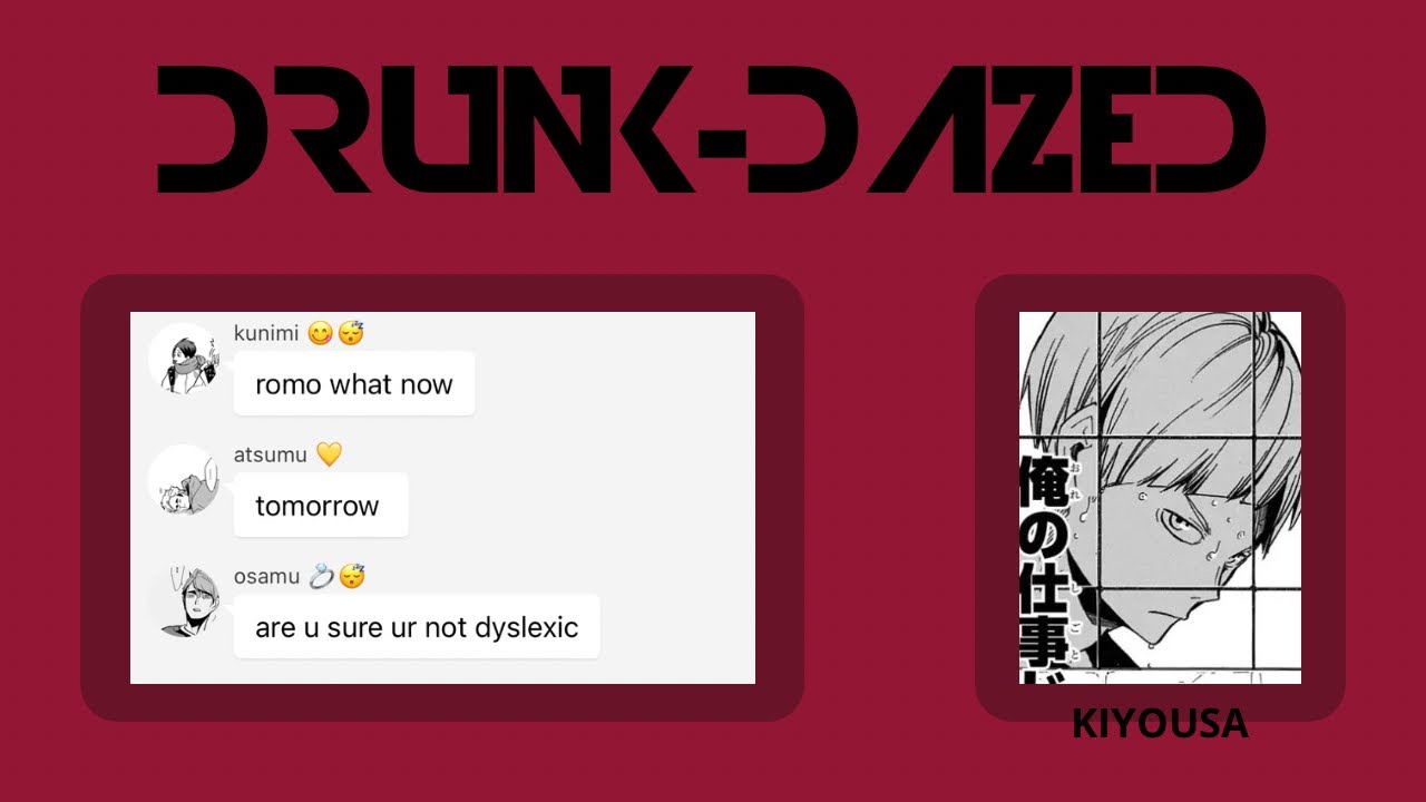haikyuu x enhypen | haikyuu texts | DRUNK-DAZED
