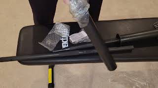 7' Olympic Bar for $24?  Unboxing Weider 3 Piece w/ collars, 315 LB max load  Assembly shown weight