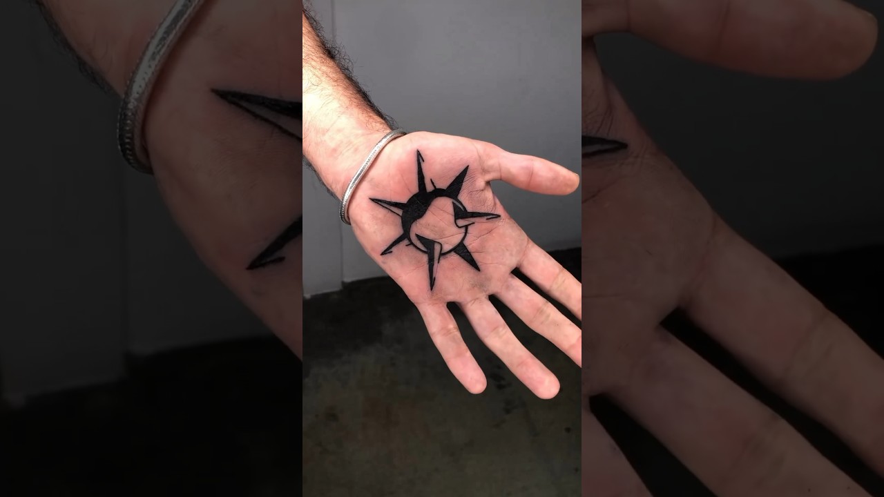 Method for keeping hand still during tattooing 