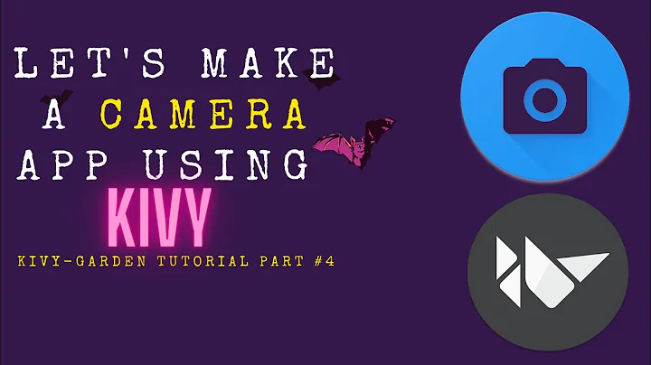 Make a Camera app using python's kivy || kivy-garden tutorial part #4 ||