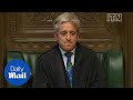 Commons Speaker close to tears after MPs defeat plot to oust him