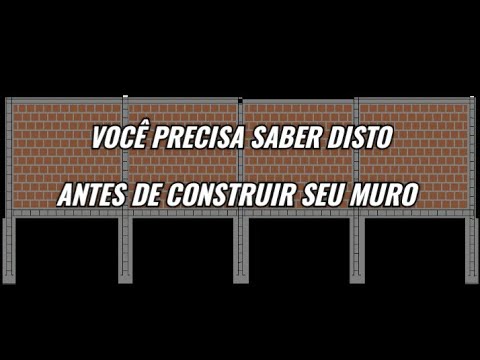 COMO FAZER UM MURO RESISTENTE e À PROVA DE RACHADURAS... projeto de muro em 2D