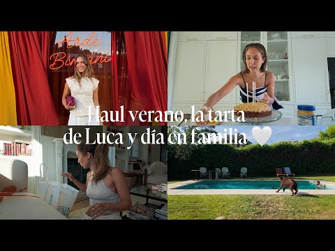 Summer haul, Luca's 4th birthday cake, and family day 🤍