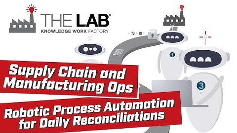 Supply Chain and Manufacturing Operations - Robotic Process Automation for Daily Reconciliations