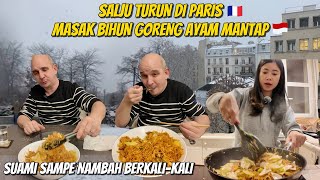 Download Lagu SALJU TURUN DI PARIS!! MASAK BIHUN GORENG AYAM MANTAP | SUAMI SAMPE NAMBAH BERKALI-KALI MP3