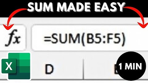 Add Up a Column in Excel FAST (SUM Function Trick)