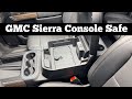 2019  2022 gmc sierra center console safe installation  truck console lockbox