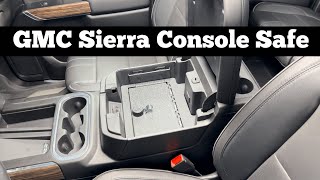 2019  2022 GMC Sierra Center Console Safe Installation  Truck Console Lockbox