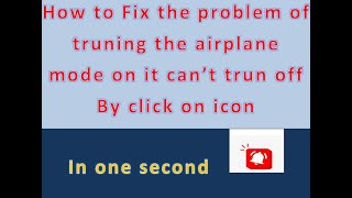 how to fix airplane mode turn off/on in easy step in win 10