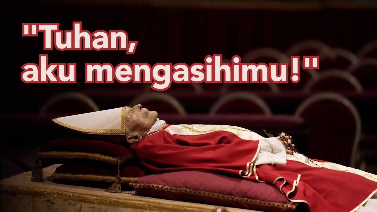 Kalimat terakhir Paus Benedictus XVI - YouTube