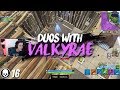 Carried by Valkyrae in our first duo game... (16 Kill Win)