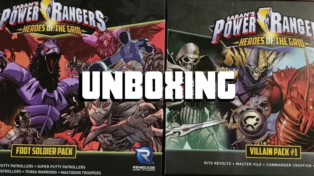 Power Rangers: Hero's of the Grid Foot soldier and Villain Pack ...