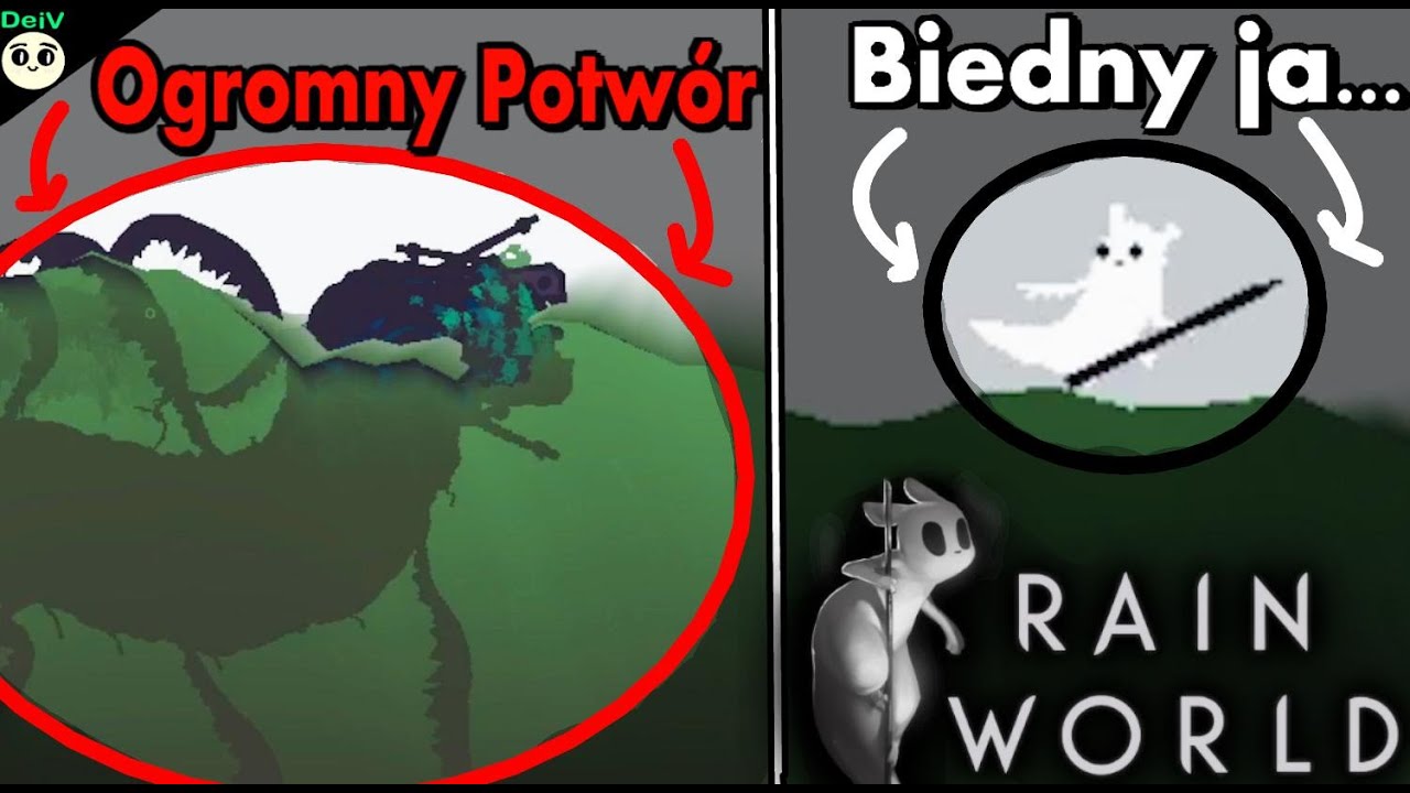 NIE SPODZIEWAŁEM SIĘ ŻE W WODZIE SĄ GIGANTYCZNE POTWORY !? w Rain World