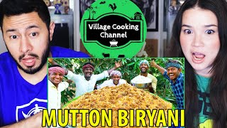 MUTTON BIRYANI | Layered Mutton Biryani Recipe | Village Cooking Channel| Reaction!