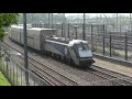 (HD) Eurotunnel Le Shuttle trains arriving at Folkestone - 13/7/13