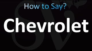 Athlete Statistics How to Pronounce Chevrolet (Correctly!)