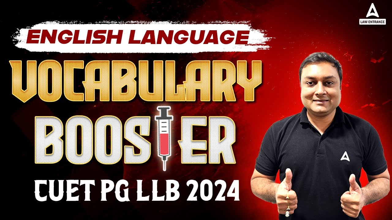 CUET PG LLB 2024 | English Language | Vocabulary | CUET PG LLB ...