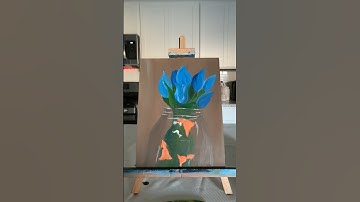 Creative Painting Idea - Tulips in a Fish Tank in ACRYLIC | RT Lotus