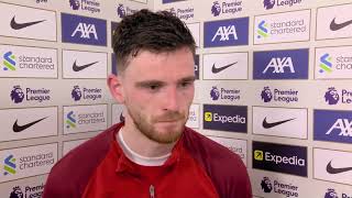 Andy Robertson reacts to their 1-0 loss against Crystal Palace 🔴🦅