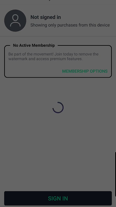 Please Help i cant Sign in Alight Motion it just buffers